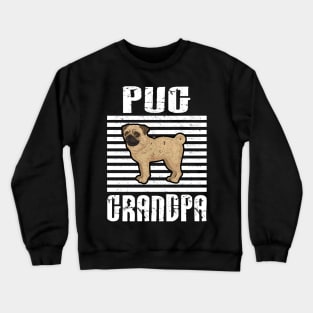 Pug Grandpa Proud Dogs Crewneck Sweatshirt